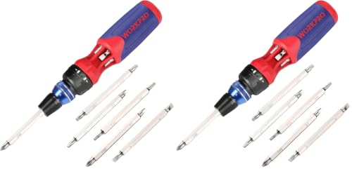 WORKPRO 12-in-1 Ratcheting Multi-Bit Screwdriver Set