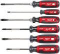 Milwaukee Electric - Cushion Grip Screwdriver Set USA 6 Pack