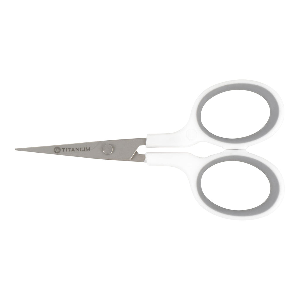 Westcott 5-Inch Micro-Tip Fabric Scissors with Titanium-Bonded Blades - Craft Scissors for Paper and Fabric, Sewing, and More