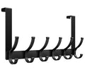 Optish Over The Door Hooks, Door Hanger Hooks for Hanging, Over The Doors Towel Racks for Bathroom, Coat Rack Dorm Essentials (1Pack, White, Fit 1-3/4" Doors)
