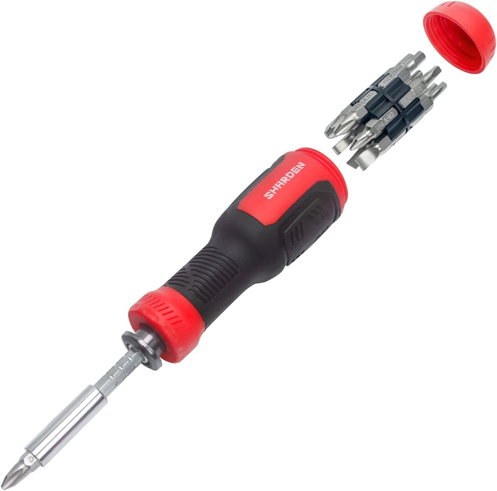 SHARDEN 13-in-1 Multi Screw Driver, Adjustable Screwdriver Set Multitool