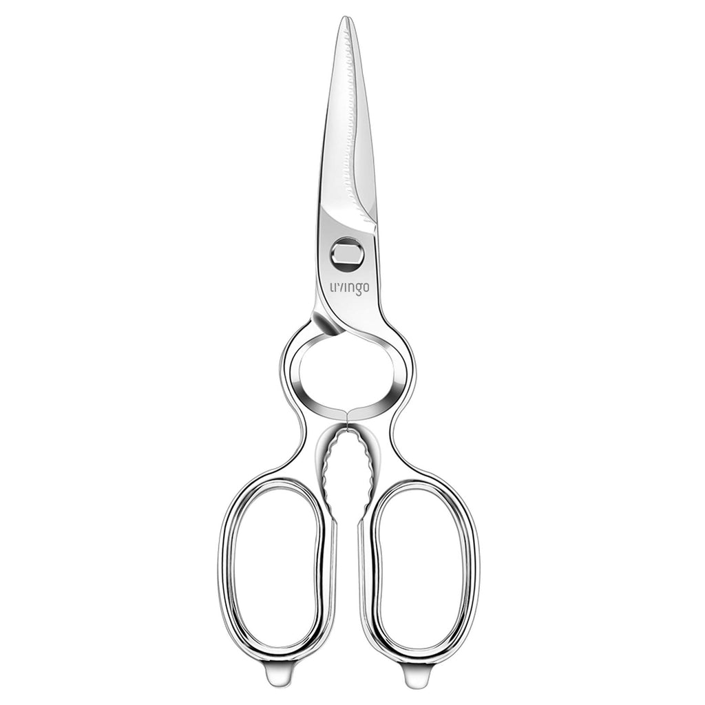 LIVINGO 8.5" Kitchen Shears Heavy Duty Forged Stainless Steel Scissors