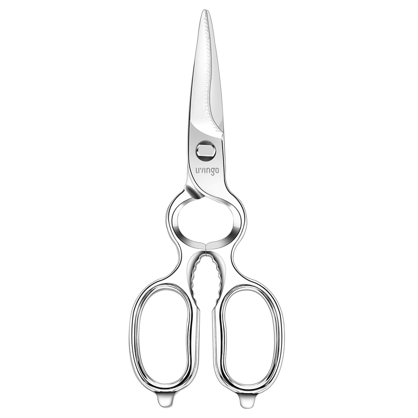 LIVINGO 8.5" Kitchen Shears Heavy Duty Forged Stainless Steel Scissors