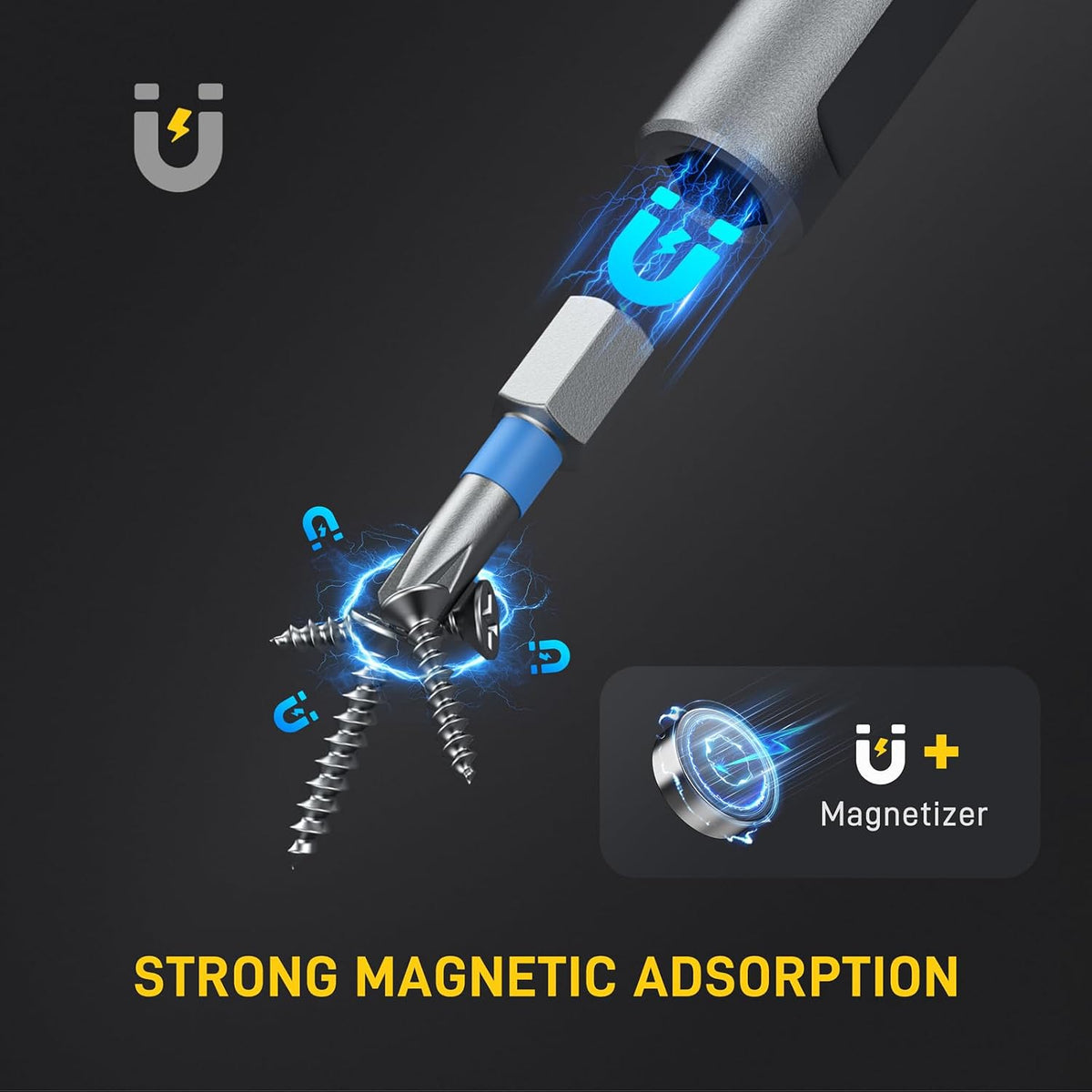 74 in 1 Magnetic Ratchet Screwdriver Set with Detachable T Handle