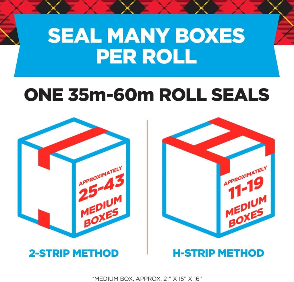 Scotch Heavy Duty Shipping Packing Tape, Clear, 1.88 in. x 65.6 yd.
