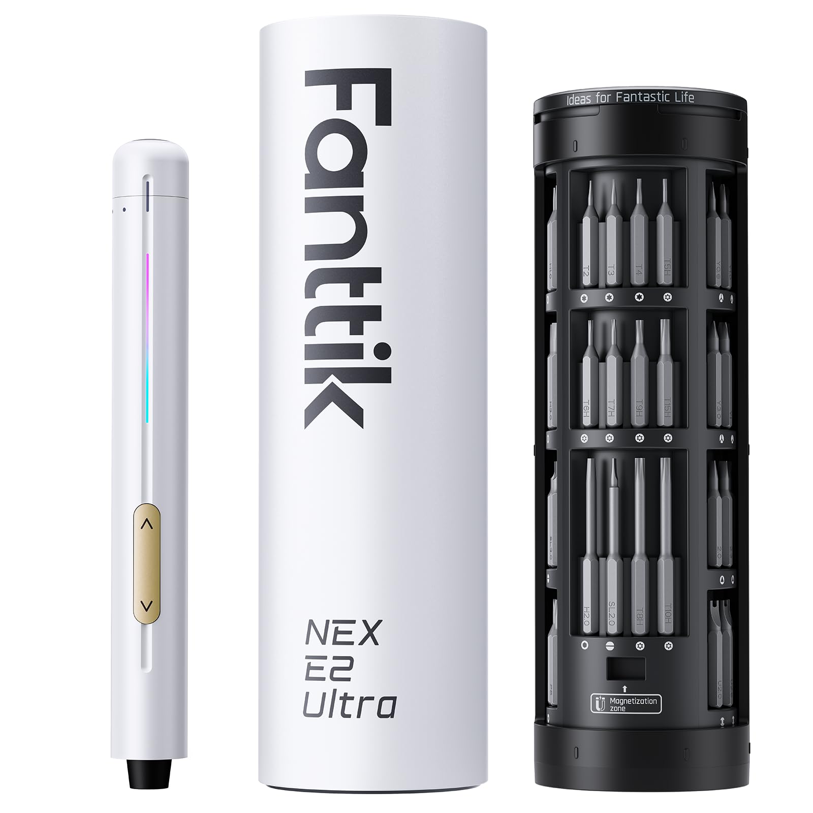 Fanttik E2 Ultra Electric Screwdriver, Screwdriver for Electronics (Grey)
