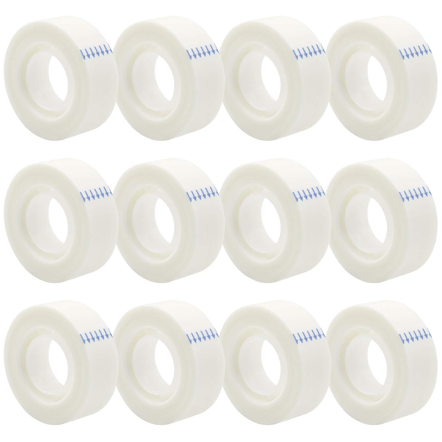 OWLKELA 12 Rolls Matte Adhesive Tape, 0.7" x 1000"