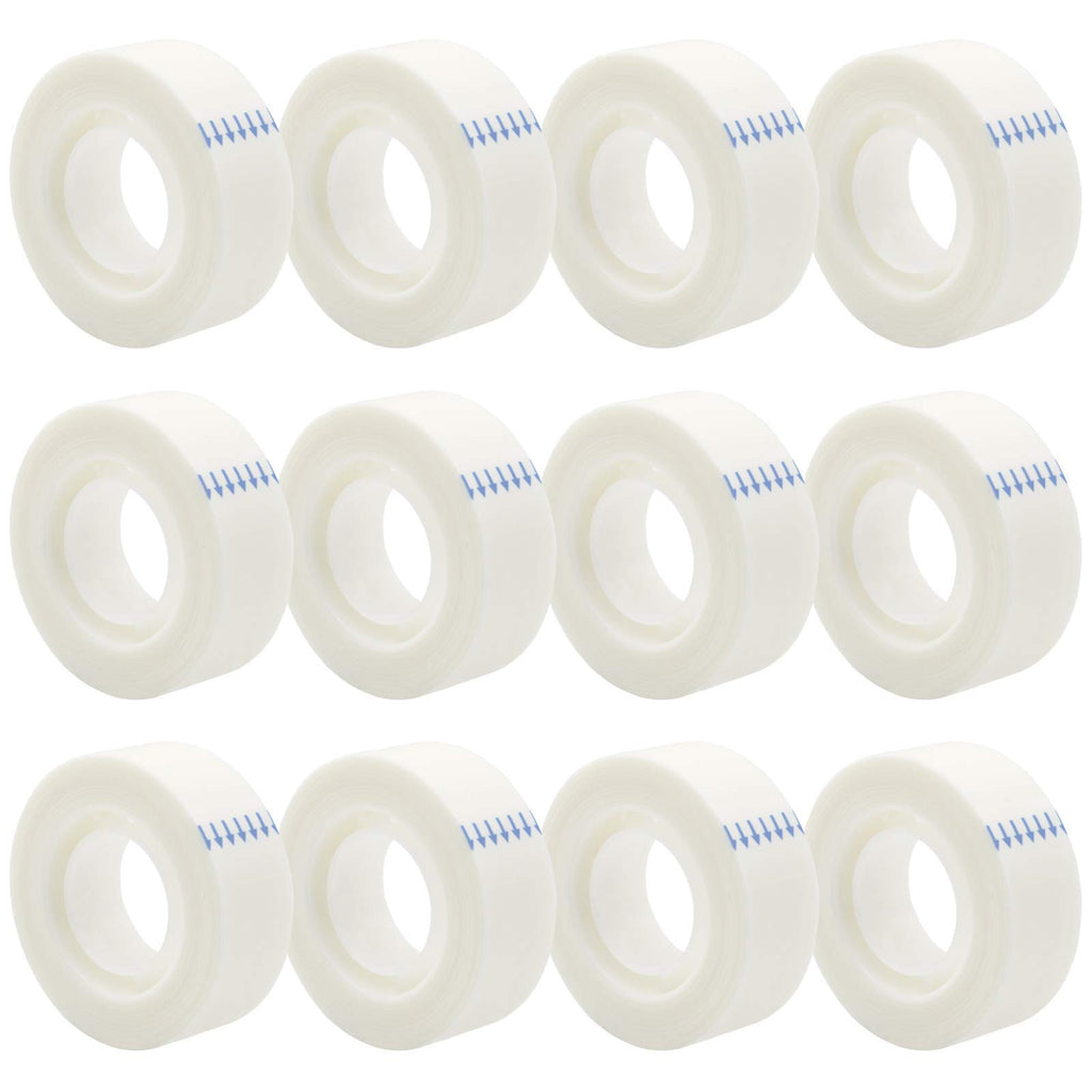 OWLKELA 12 Rolls Matte Adhesive Tape, 0.7" x 1000"