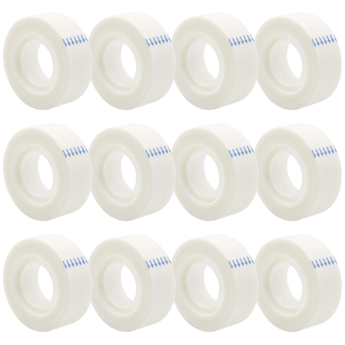 OWLKELA 12 Rolls Matte Adhesive Tape, 0.7" x 1000"