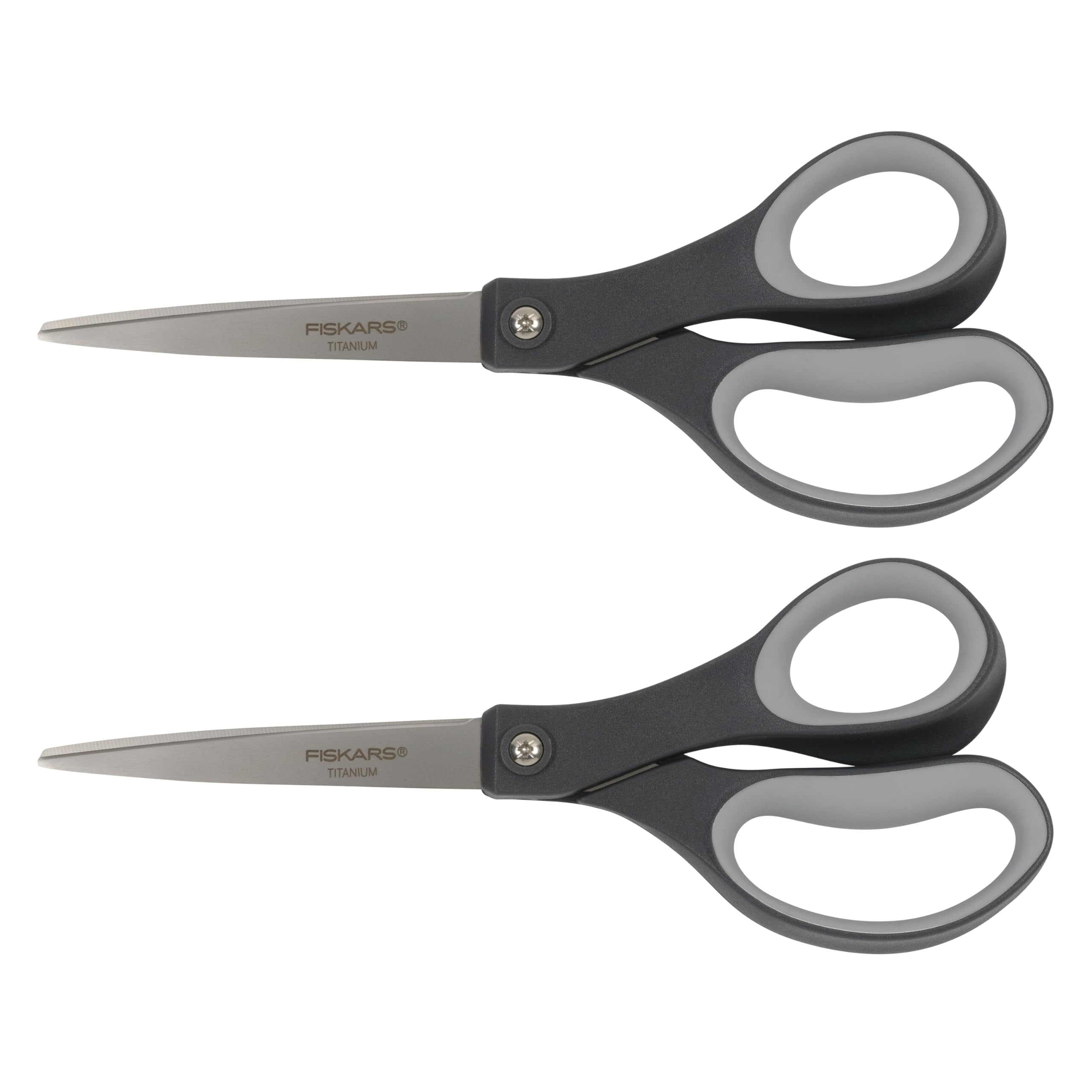 Fiskars 8" Non-Stick Titanium SoftGrip All Purpose Scissors for Office