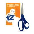 Fiskars 7" Student Scissors for Kids Ages 12-14, School & Crafting, Black