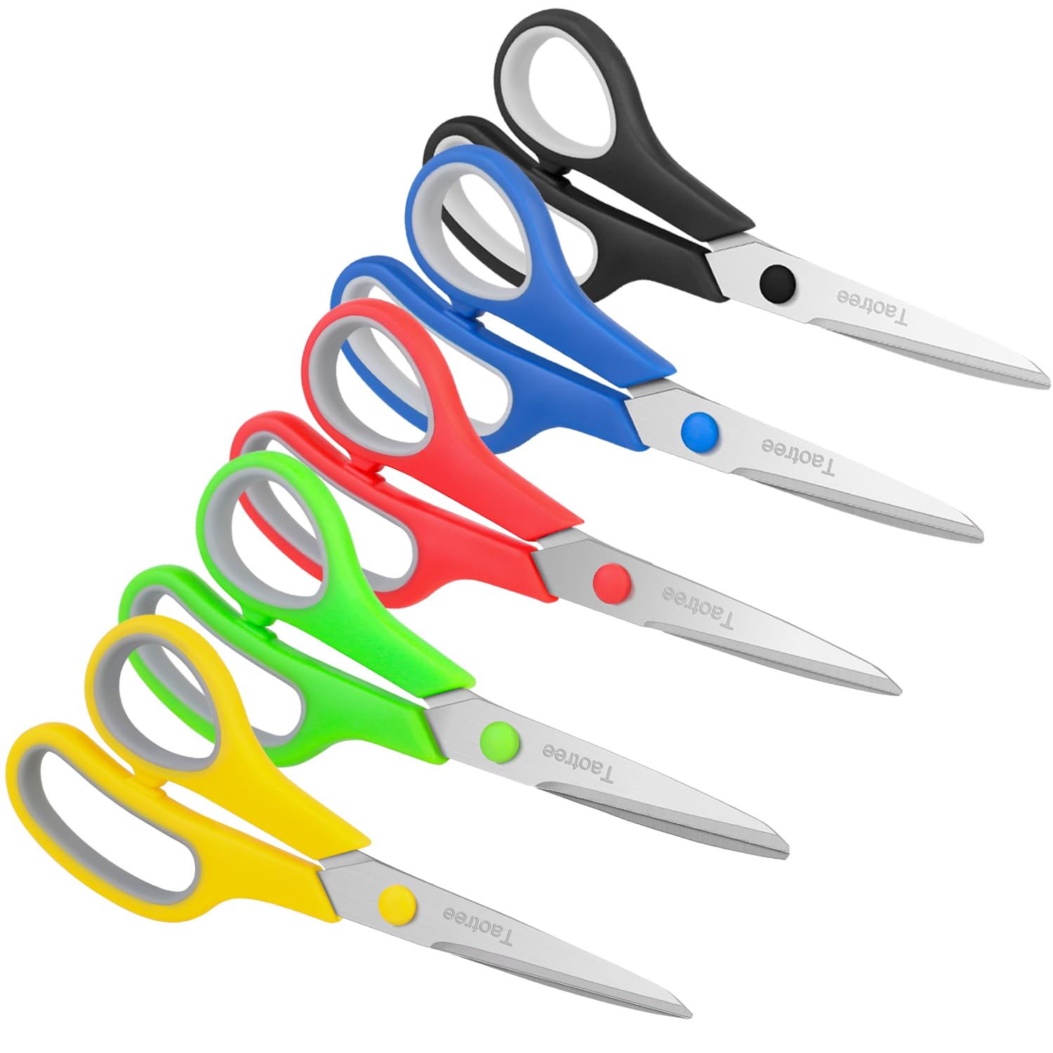 Scissors Bulk Set of 6-Pack, Taotree 8"Scissors All Purpose Heavy Duty