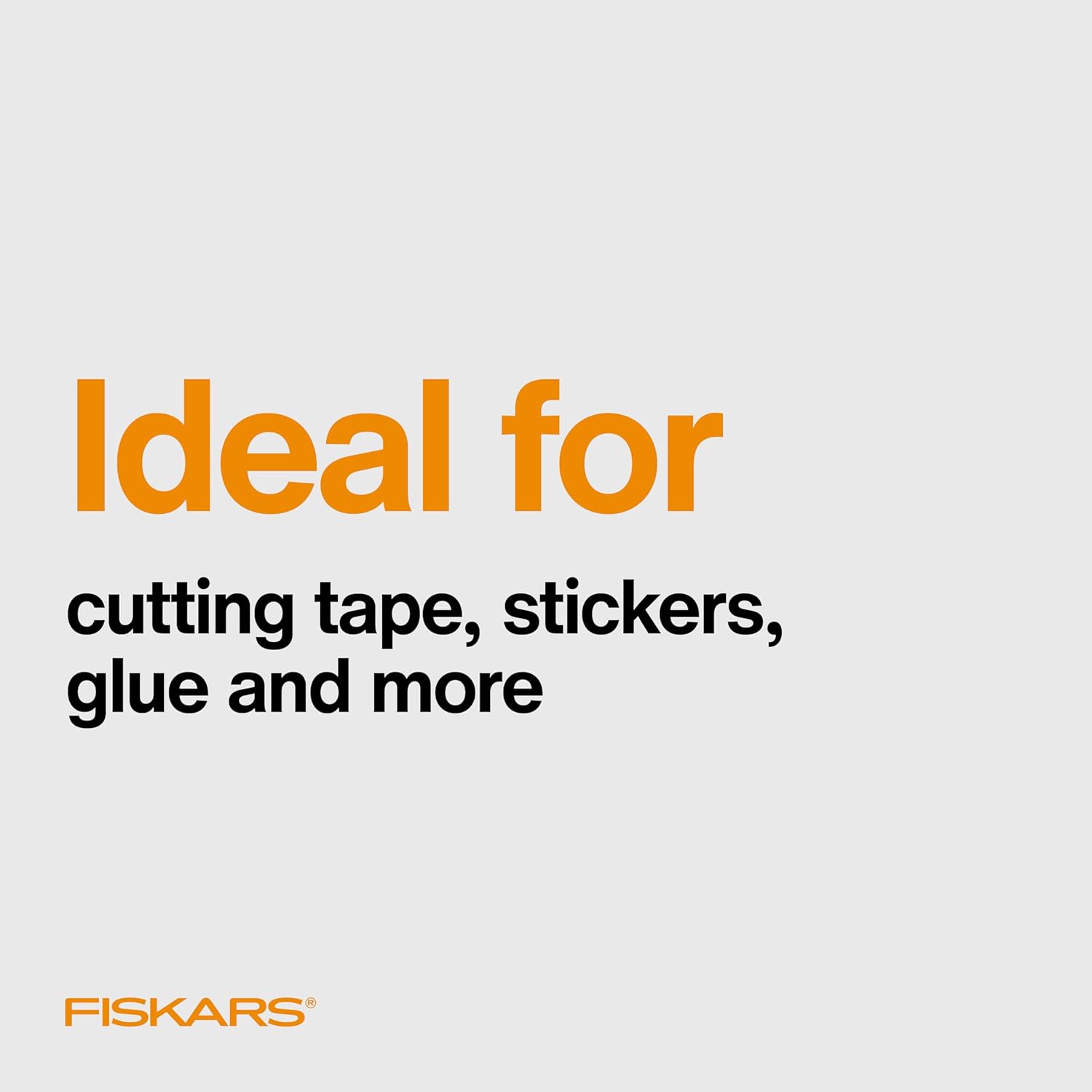 Fiskars 8" Non-Stick Titanium SoftGrip All Purpose Scissors for Office