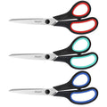 iBayam 8.5" Scissors All Purpose, 2.5mm Sharp Blade, 3 Cute School Office