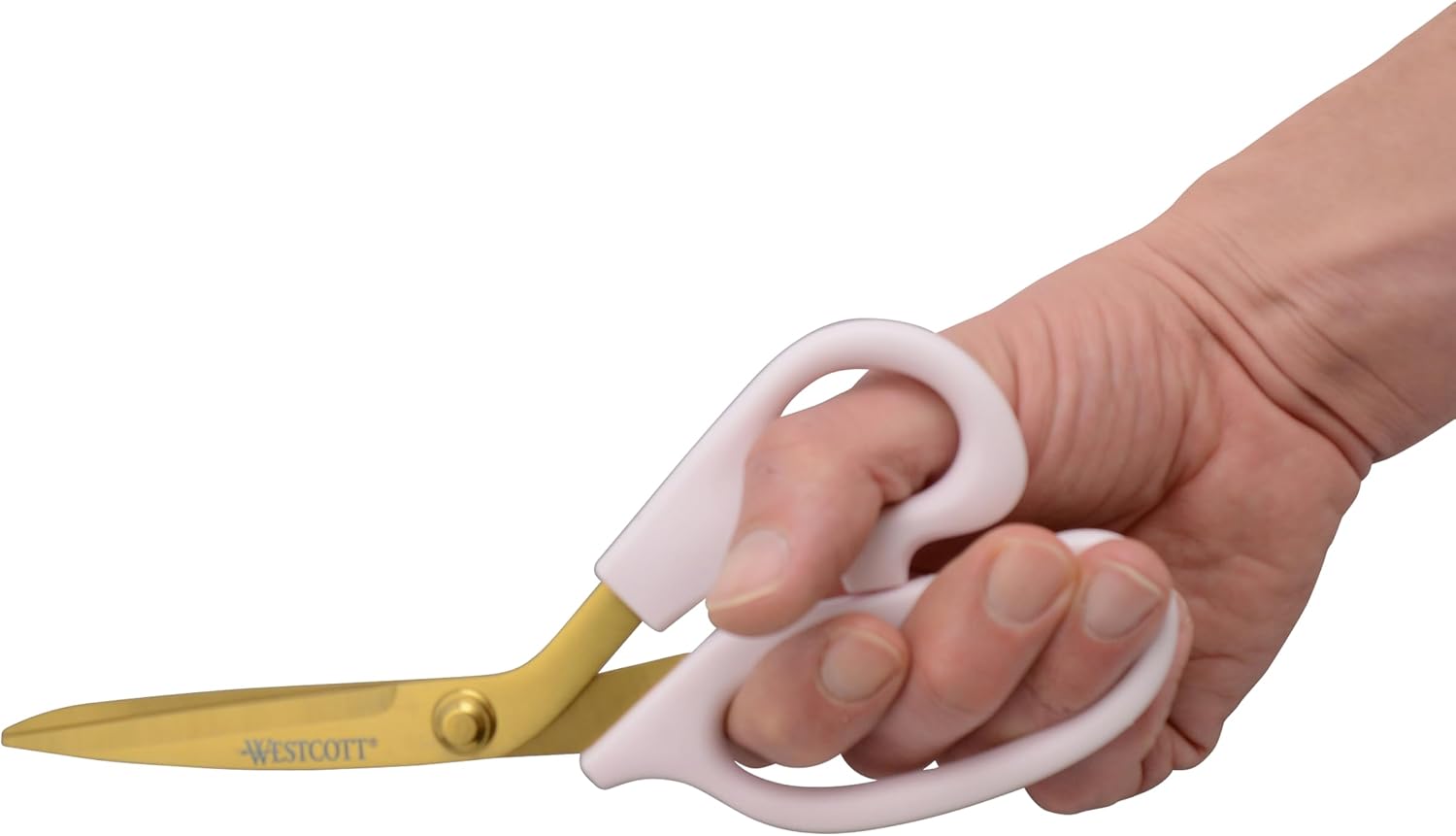 Westcott All-Purpose Kitchen Shears, Pink with Gold Blades - Durable Kitchen Shears with Precision-Ground Blades for Easy Cutting and Meal Prep - 8-Inch