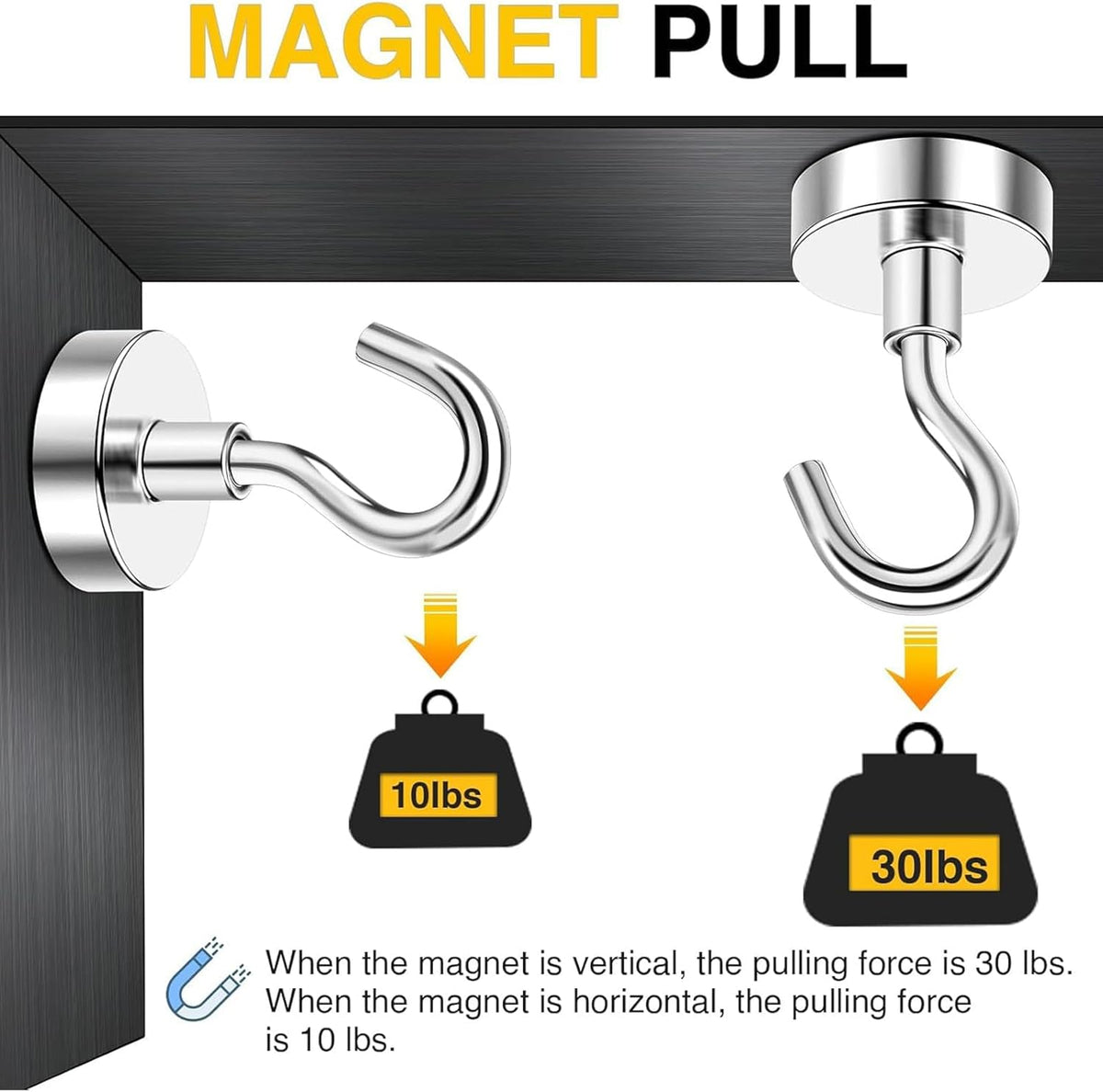 DIYMAG Magnetic Hooks 20pcs 30lbs+ Cruise Essentials 2026 Magnet Hook