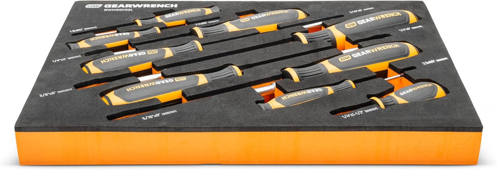 GEARWRENCH 9 Piece Slotted Screwdriver Set | GWMSSCRSL