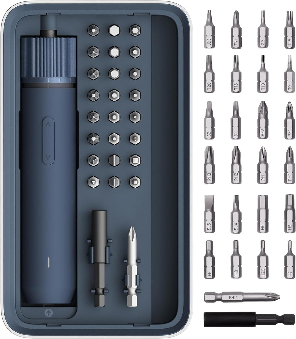 HOTO 25-Piece Upgraded Electric Screwdriver Kit, Cordless Screwdriver