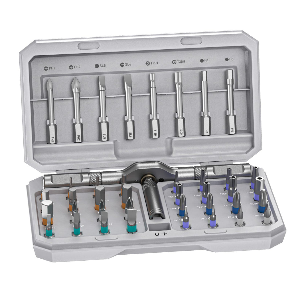 74 in 1 Magnetic Ratchet Screwdriver Set with Detachable T Handle