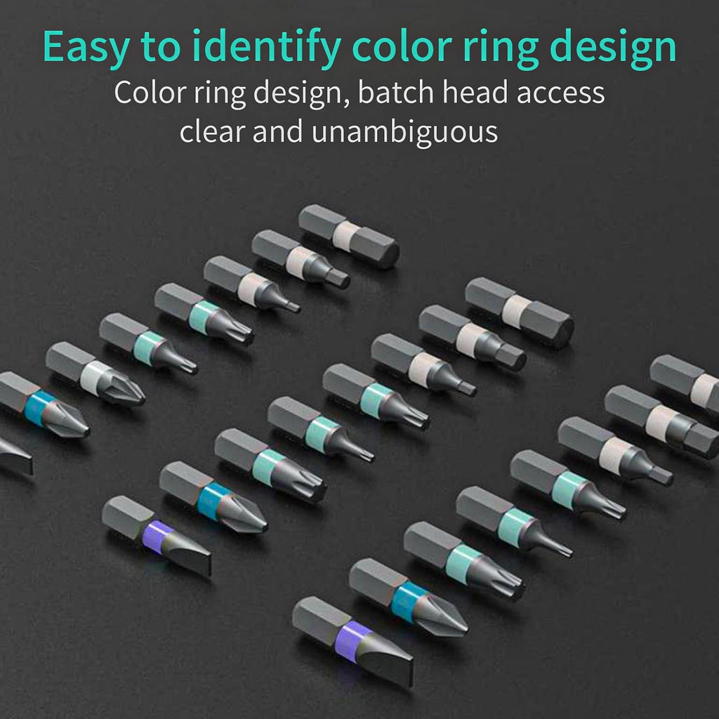 24 in 1 Magnetic Screwdriver Set with Detachable Ratchet Handle