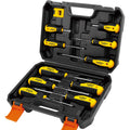HORUSDY 11-Pieces Magnetic Screw driver, Magnetic 5 Phillips and 5 Flat Head Tips for Fastening and Loosening Seized