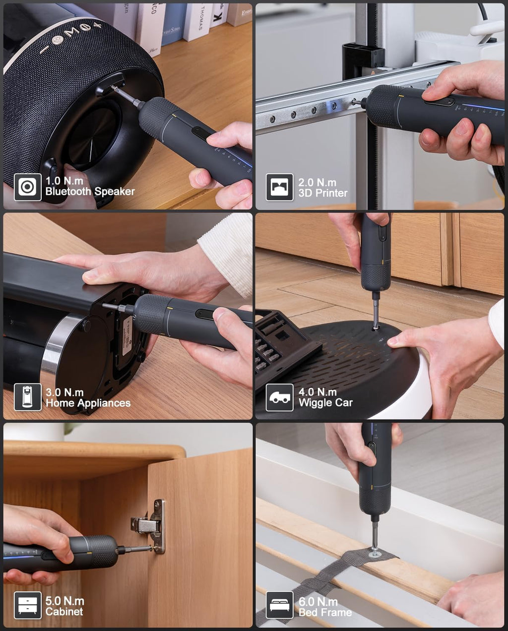 Fanttik S2 Pro Electric Screwdriver, Cordless Screwdriver Set(Space Grey)