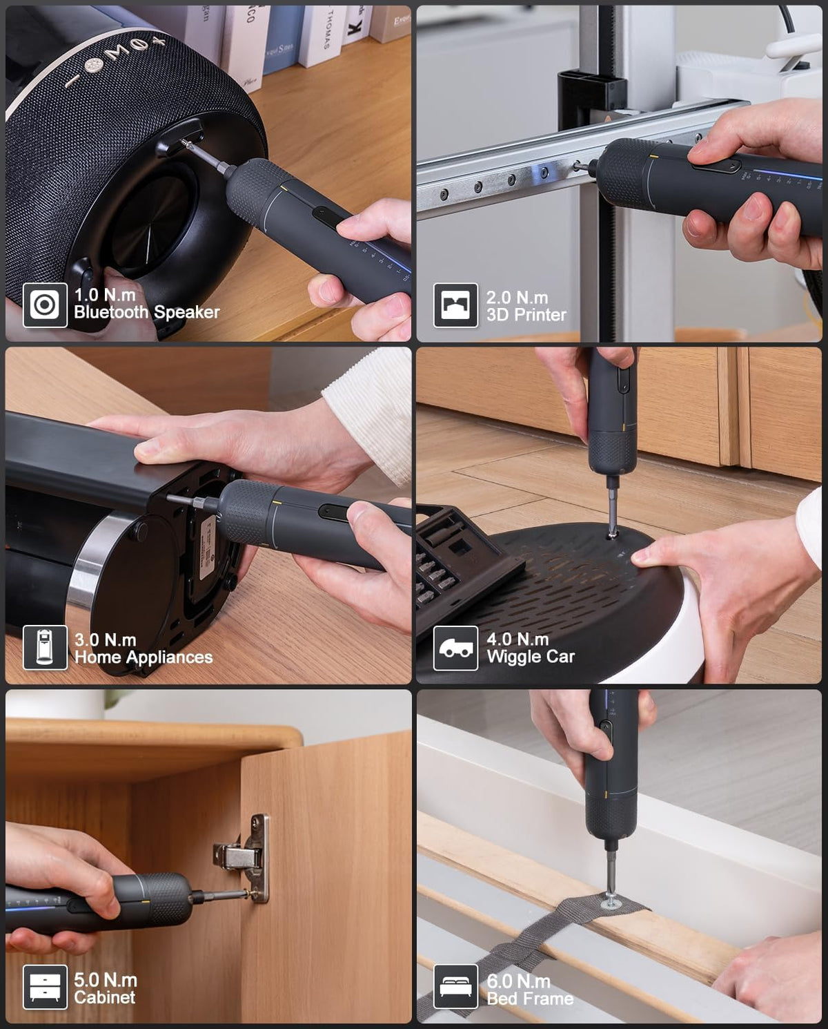 Fanttik S2 Pro Electric Screwdriver, Cordless Screwdriver Set(Space Grey)