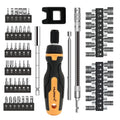 MULWARK Screwdriver Bit Set & Socket Kit, 77-Pieces Ratcheting Screwdriver Set with Case, 77 in 1 Multi Bit Screw Driver for Home DIY, Electronics, Car Emergency and Garage