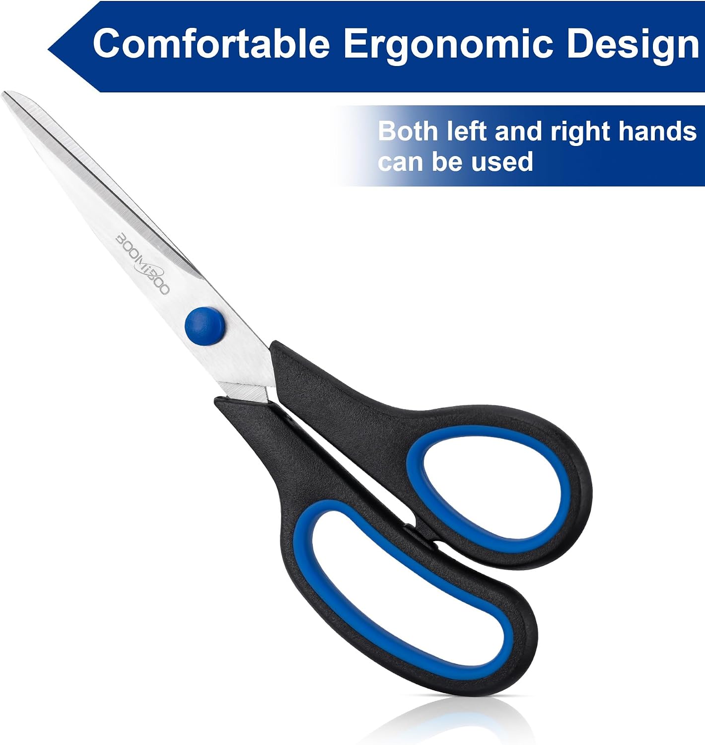 6PCS 8" Scissors,Sharp Stainless Steel All Purpose for Office School Crafts