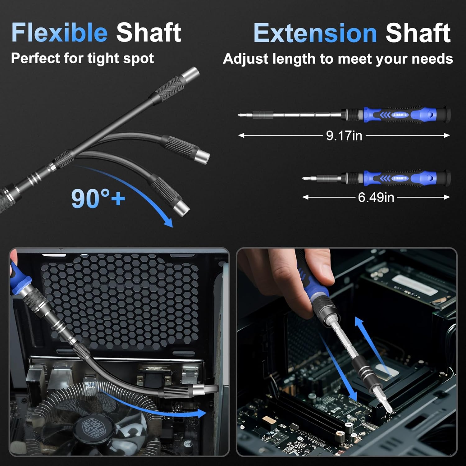 STREBITO Electronics Precision Screwdriver Sets 142-Piece with 120 Bits