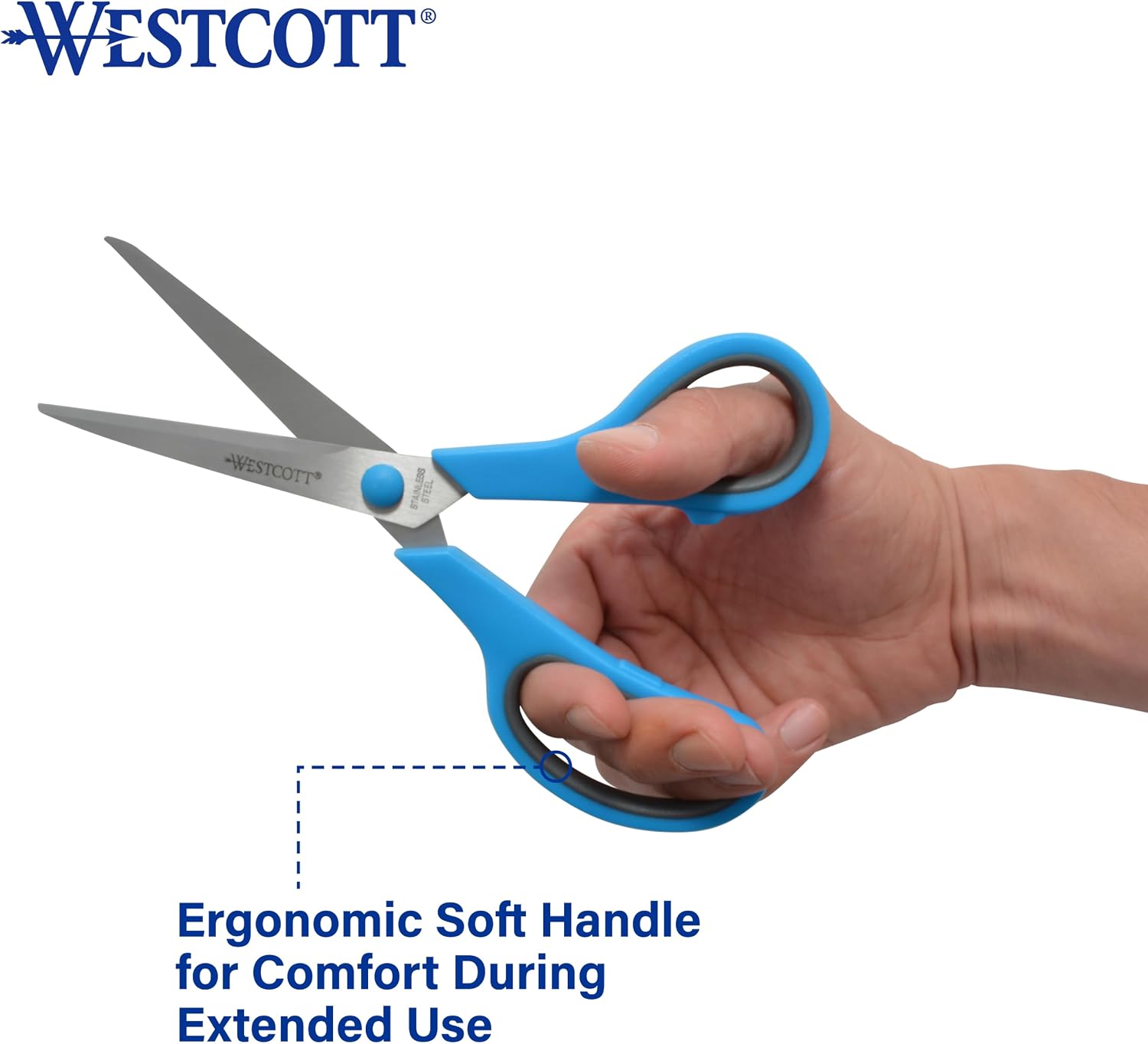 Westcott 8 Inch All Purpose Scissors, Pack of 15