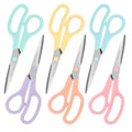 6 Pcs 8” Scissors, Sharp Stainless Steel Comfort Grip for Everyday Use