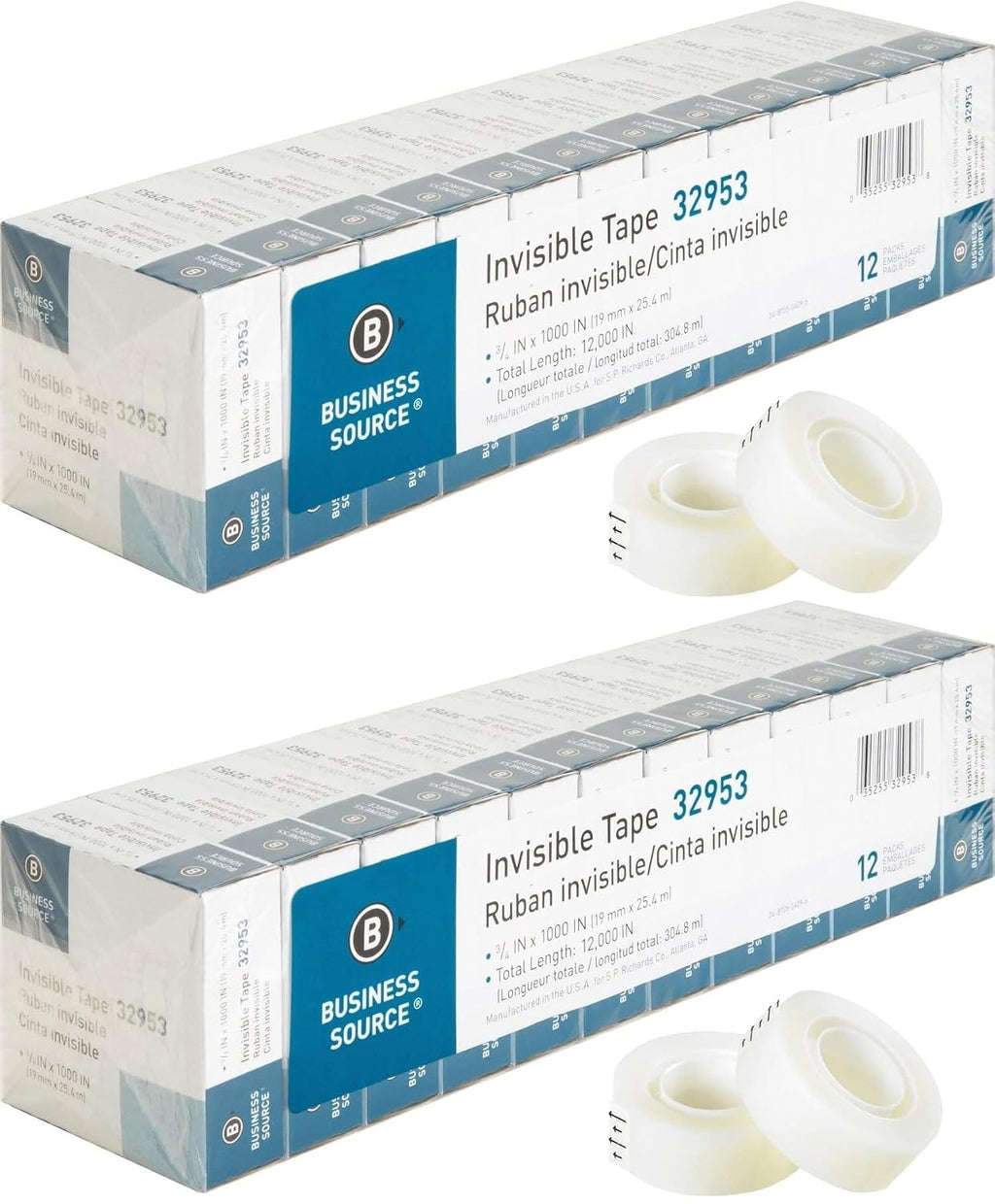 Business Source Premium Invisible Tape Value Pack