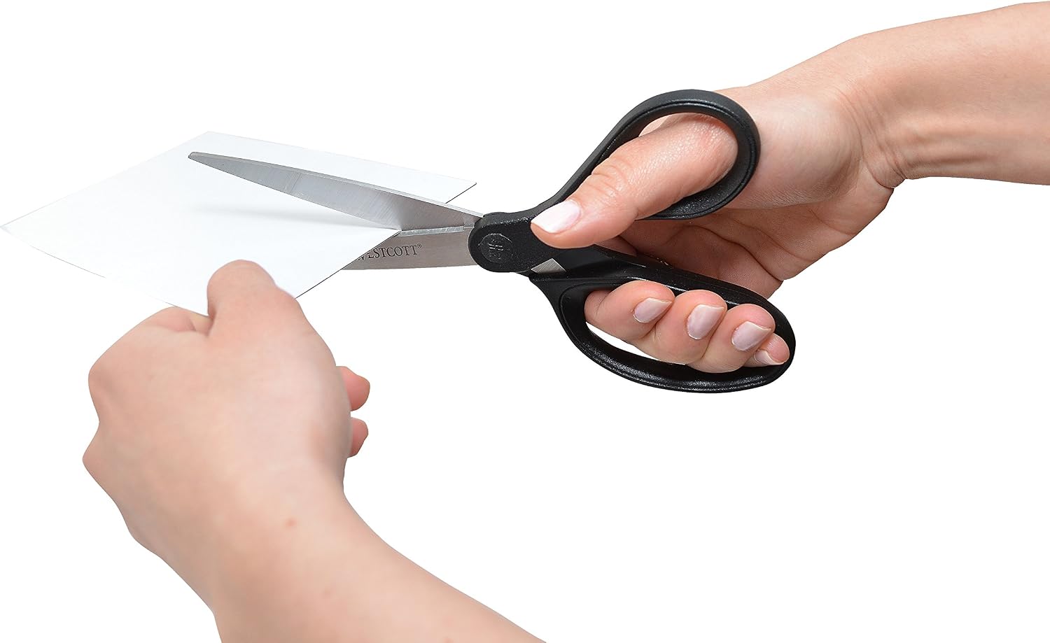 Westcott 16451 8-Inch KleenEarth Recycled Scissors For Office and Home, Black