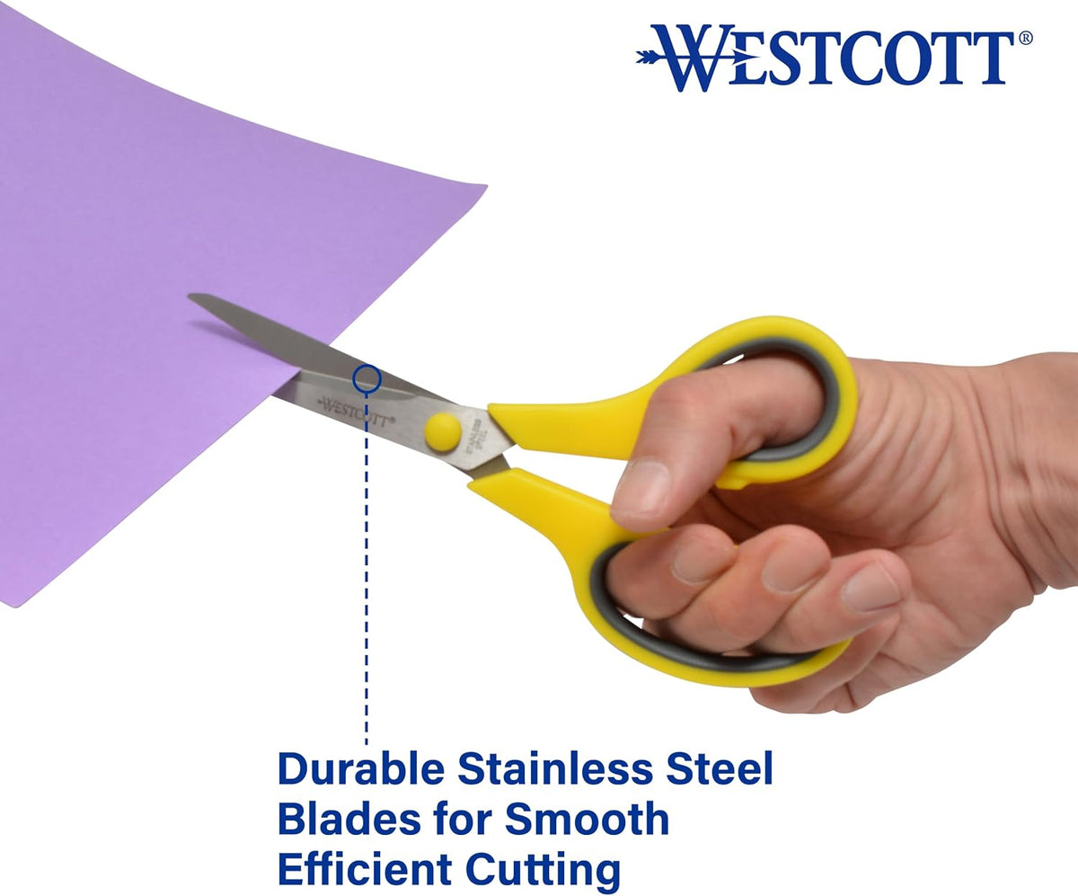 Westcott 8 Inch All Purpose Scissors, Pack of 15