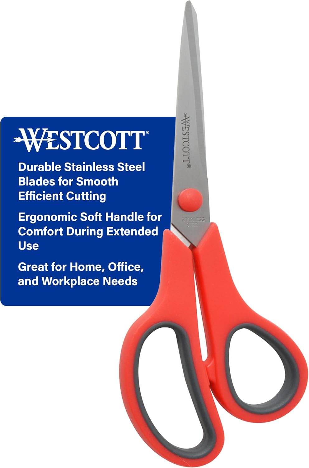 Westcott 8 Inch All Purpose Scissors, Pack of 15