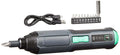 Amazon Basics by SKIL 4V Rechargeable Cordless Stick Screwdriver with 34-Piece Bit Set, Carrying Case, USB-C Charging, LED Work Light, 3 Torque Settings, Portable