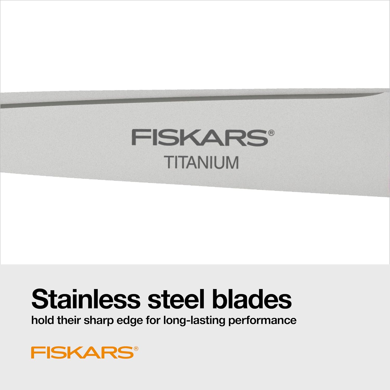 Fiskars 8" Everyday Titanium SoftGrip All Purpose Scissors, 2-Pack