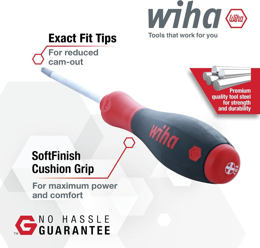 Wiha 30280 10 Piece SoftFinish Cushion Grip Screwdriver Tray Set