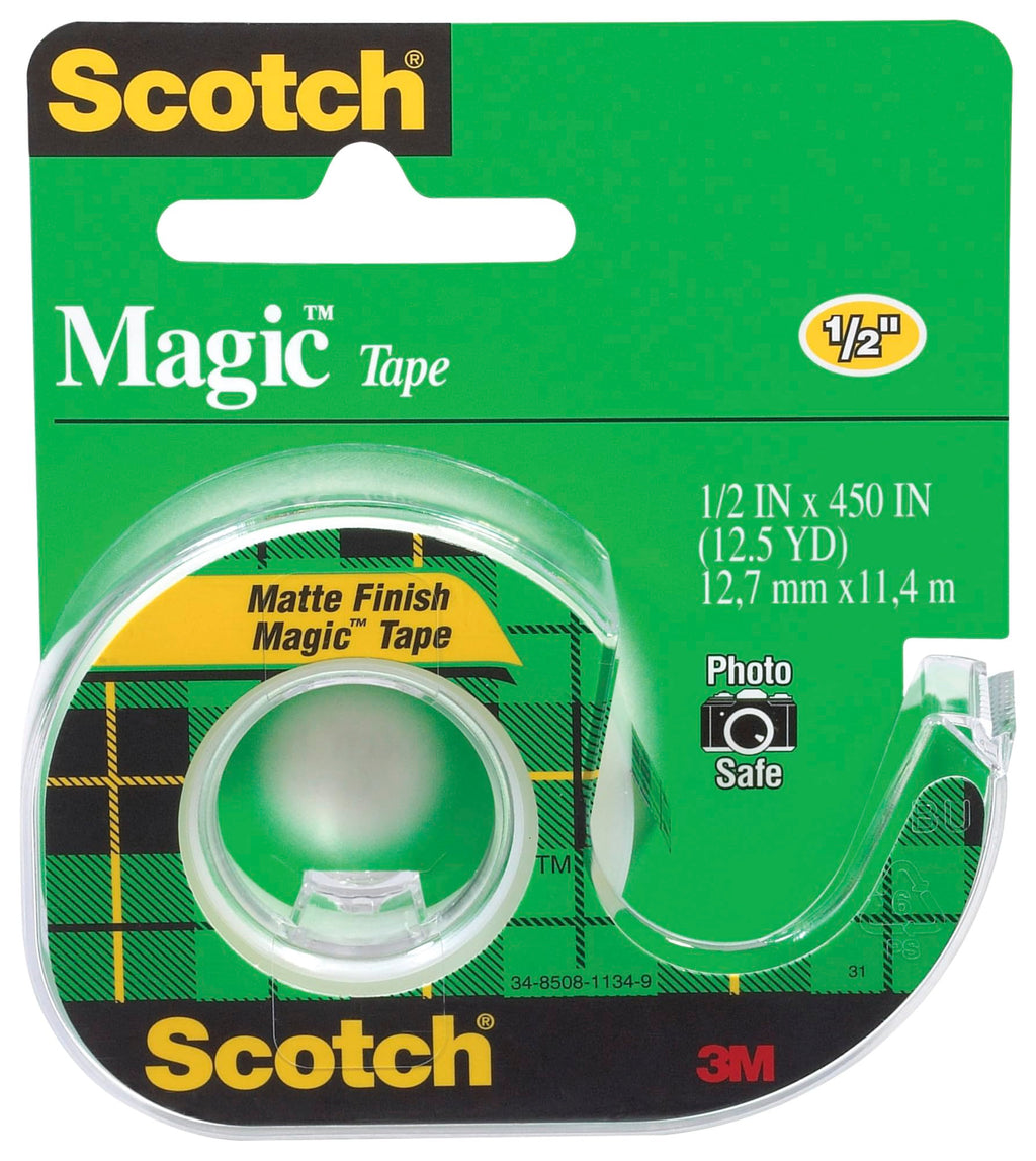 Scotch Magic Tape, 1/2 x 450 Inch (104), Green