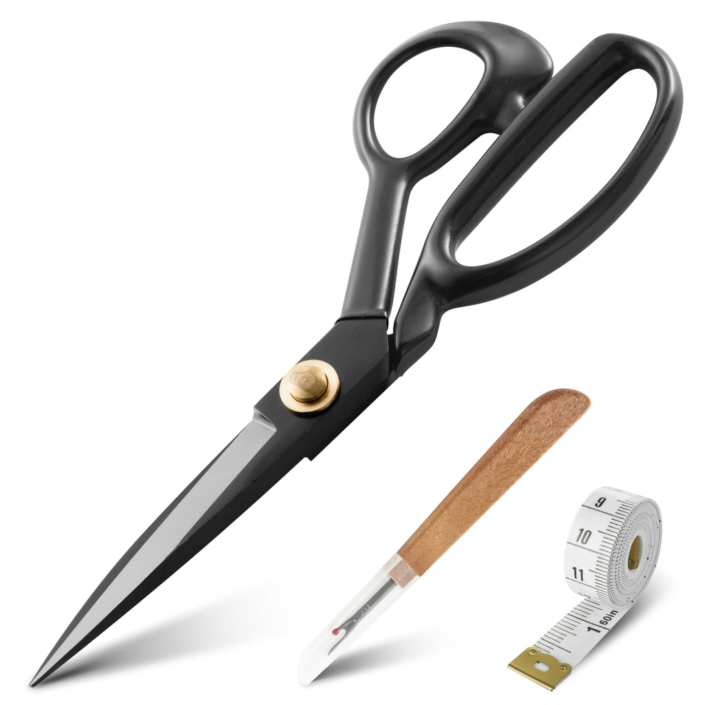 Professional Tailor Scissors 9 Inch for Cutting Fabric Heavy Duty Scissors for Leather Cutting Industrial Sharp Sewing Shears for Home Office Artists Dressmakers