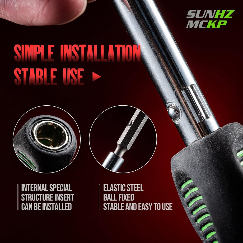 SUNHZMCKP 8 in 1 Screwdriver, Portable multi-purpose screwdriver set，High-Strength Bits, Phillips, Slotted, Torx，Suitable for outdoor and daily repair tools,Practical hand tools