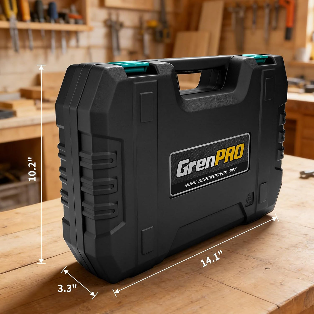 GRENPRO Screwdriver Set Precision 90pcs, S2 Alloy Steel Small Screwdriver Set, Torx Screwdriver Sets with Sturdy Tool Box, Includes Slotted Phillips Torx Tool Kit