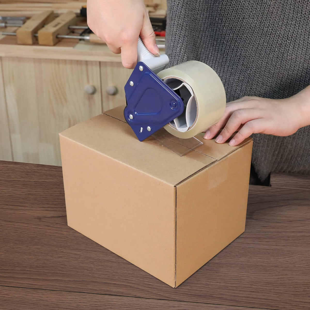 Amazon Basics Shipping Packing Tape for Moving and Sealing Boxes, Clear, 1.9 in x 60.3 yards, 1.8mil Thickness, 6 Rolls