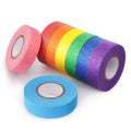 8 Rolls Colored Masking Tape Rainbow Painters Tape, 0.6 Inch x 16 Yard