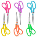 6PCS 8" Scissors,Sharp Stainless Steel All Purpose for Office School Crafts