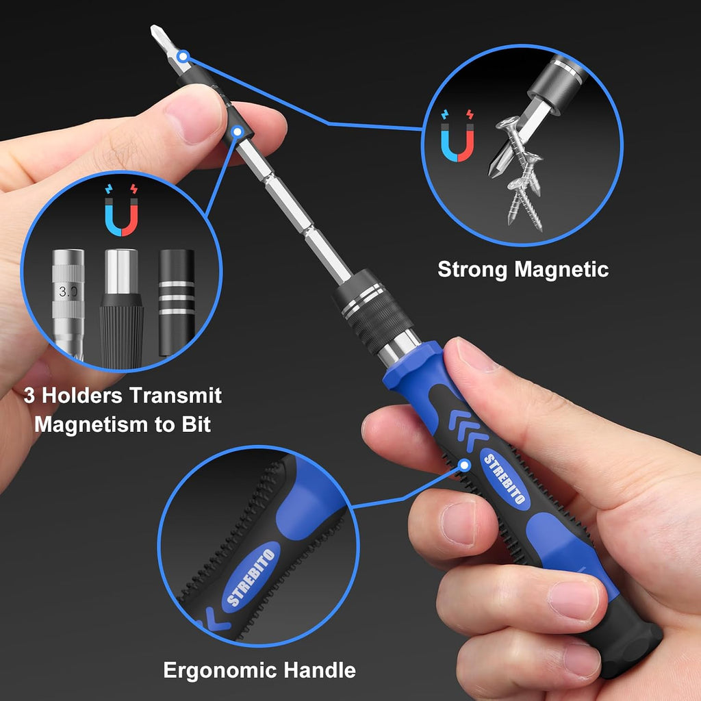 STREBITO Electronics Precision Screwdriver Sets 142-Piece with 120 Bits