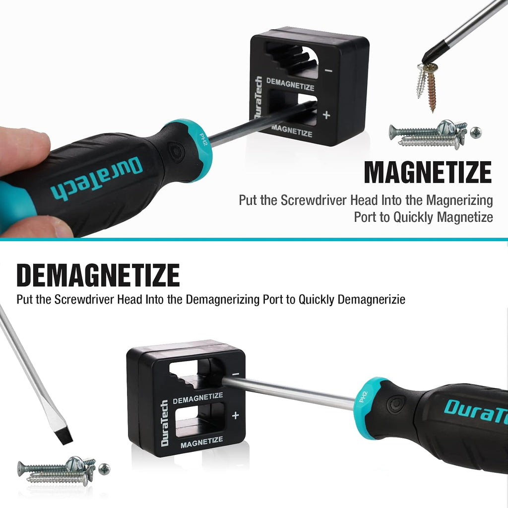 DURATECH 12-Piece Magnetic Screwdriver Set, S2 Alloy Steel Screwdriver Set