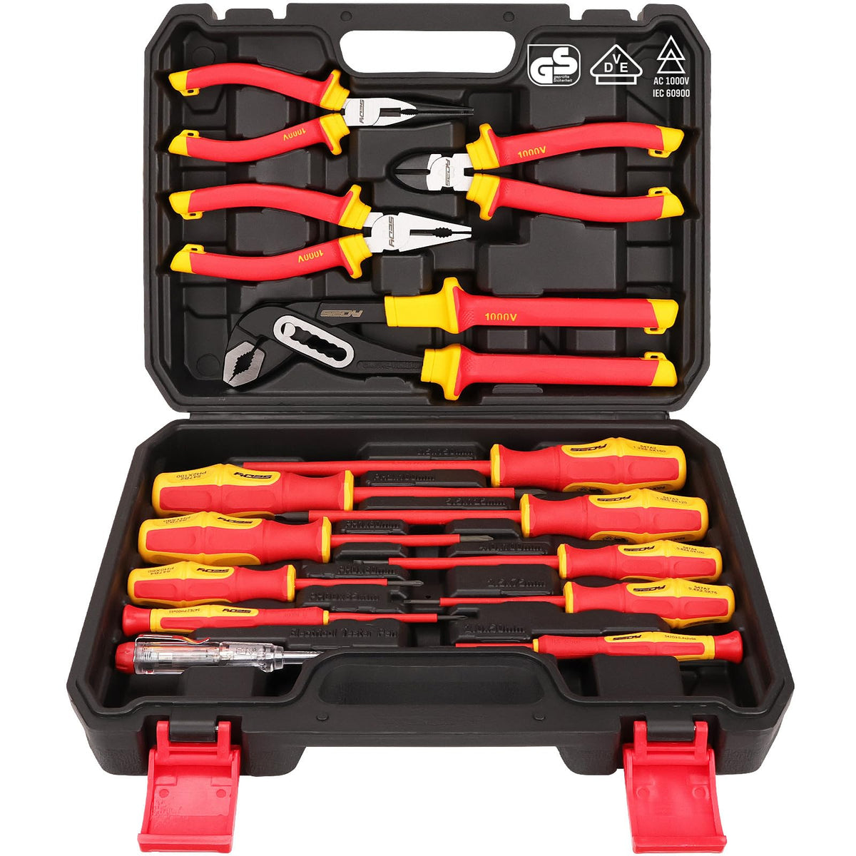 124-Piece Magnetic Screwdriver Set with Plastic Racking, Precision Screwdrivers, Magnetizer, Demagnetizer, Allen Keys, Nut Drivers, Ratchet Handles, Sockets & More - DIY Tools for Men, Tools Gift