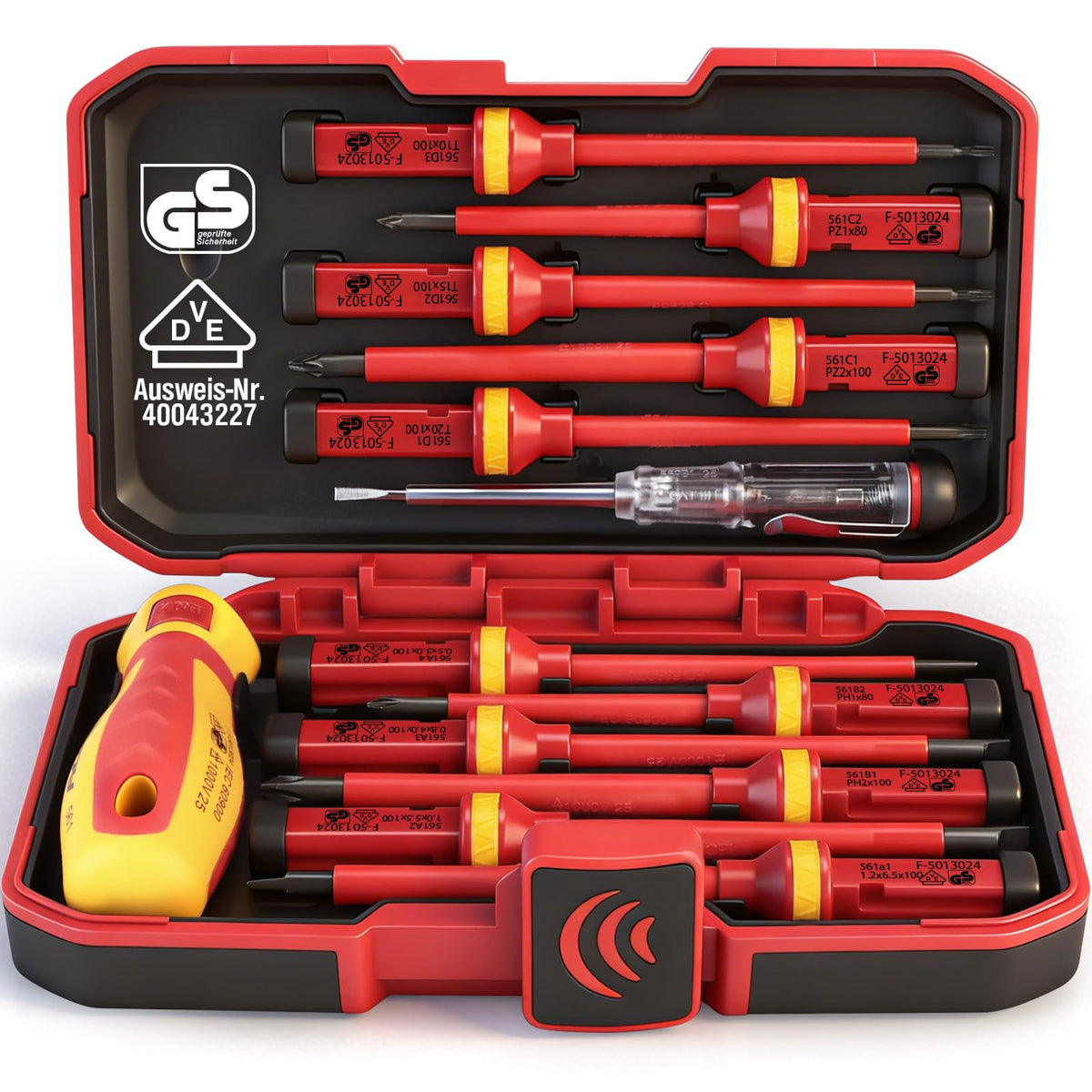 124-Piece Magnetic Screwdriver Set with Plastic Racking, Precision Screwdrivers, Magnetizer, Demagnetizer, Allen Keys, Nut Drivers, Ratchet Handles, Sockets & More - DIY Tools for Men, Tools Gift